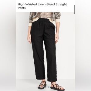 Straight Linen Pants